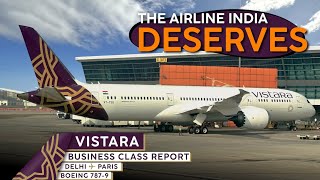 VISTARA 787-9 Business Class 🇮🇳⇢🇫🇷【4K Trip Report Delhi to Paris】India's BEST Business Class!