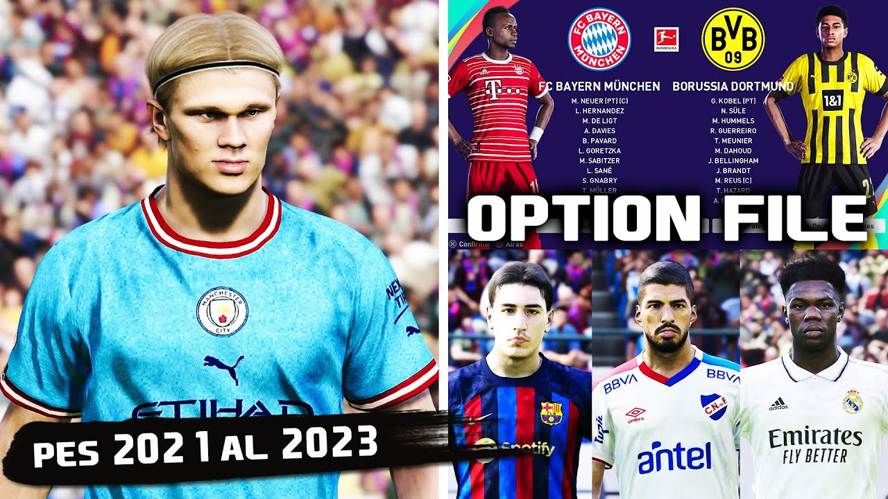 PES 2021 Actualizado Al 2023-2024 OPTION FILE PS4 PS5 PC, 40% OFF