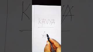 KAVYA name as brand logo😱 #shorts #logo #graphicdesign