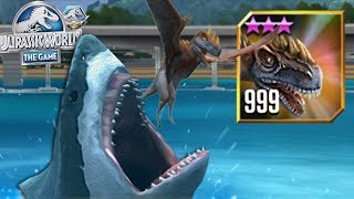 LEVEL 999 METRIAPHODON VS MEGALODON! - Jurassic  World The Game - Shake The Earth Event HD