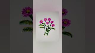flower art #viral #youtubeshorts #youtube #art #ashortaday #flowers #drawing