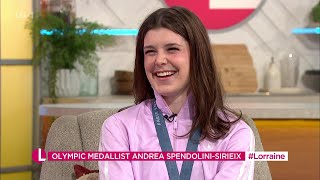 Andrea Spendolini-Siriex (10m Synchronised Dive, Fred Sirieix's Daughter) On Lorraine [12.08.2024]