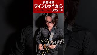 【イントロ】ワインレッドの心/ 安全地帯 弾いてみた【guitar cover】key+3 #Shorts