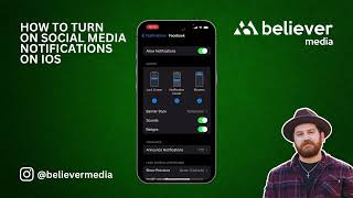 HOW TO TURN ON SOCIAL MEDIA NOTIFICATIONS ON IOS IPHONE