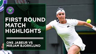 Ons Jabeur vs Mirjam Bjorklund | First Round Highlights | Wimbledon 2022