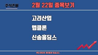 고려산업,앱클론,신송홀딩스