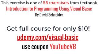 Introduction To Programming Using Visual Basic - Repair Bill