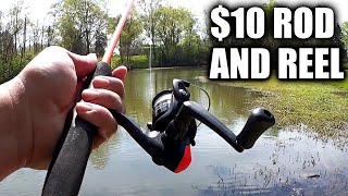 Catching More Fish on the $10 Combo! Cheap Spinning Rod and Reel