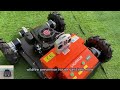 wireless rubber track weed reaper made by vigorun tech vigorun remote operated track lawn mower