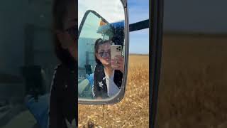 FARMER - WAITING FOR THE TRAILER TO FILL #farmer #agriculture #tractor