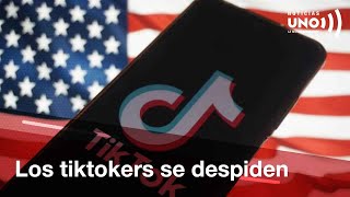 Tiktokers de Estados Unidos lloran despidiéndose y espera que Trump rehabilite la red social