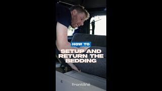 How to setup the bedding in your Frontline Campervan