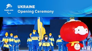 🇺🇦 Ukraine's Entrance at the Beijing 2022 Opening Ceremony | Paralympic Games