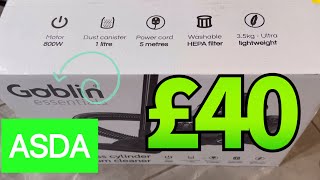 Goblin cheap hoover Asda £40 unbox, build and review