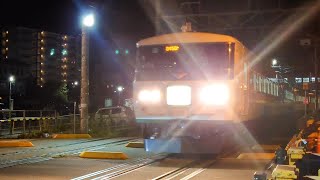 185系諏訪湖花火大会団臨上諏訪駅出発  Series 185 Suwa Lake Fireworks Festival Chartered Train departing Kami-Suwa Sta