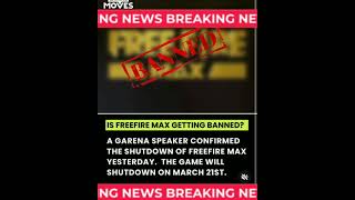 DOES REALLY FREE FIRE MAX IS ALSO GOING TO BAN ||#FF #freefire #freefireindia  #freefireshorts#short