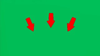 Green Screen Red Arrow Pointer | 4K | Global Kreators