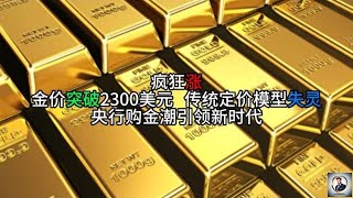 【Boss經濟世界】疯狂涨，金价突破2300美元,传统定价模型失灵，央行购金潮引领新时代