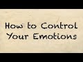 🔴 How To Control Your Emotions | CRP