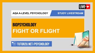 AQA A-Level Psychology | Study Livestream | Biopsychology | Fight or Flight