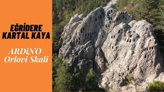 Bulgaristan Eğridere - Ardino | Kartal Kaya - Orlovi skali - Eagle Rocks | Drone + GoPro + Gimbal