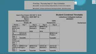 How To Read Your Timetable