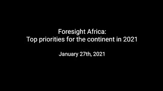 Foresight Africa: Top priorities for the continent in 2021
