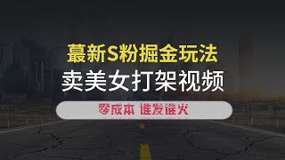 售卖美女打架视频，零成本，谁发谁火，加爆私域，日入500+ 7 ev