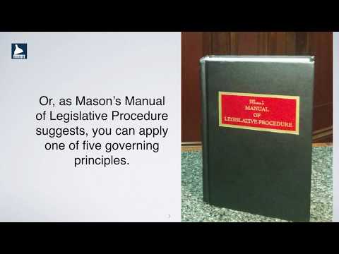 What are the five principles necessary for parliamentary procedure?