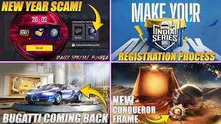 NEW SCAM 😢DAILY SPECIAL BUNDLE 2025|| BGIS 2025 REGISTRATION PROCESS || NEW CONQUEROR FRAME COMING.