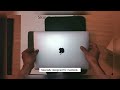 unboxing wiwu skin pro ii✨ leather sleeve for macbook 😍 asmr