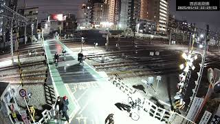 【2025/01/12 22:20〜8:00 archive】西武線ライブカメラ　西武池袋線保谷駅付近の踏切からライブ配信アーカイブ