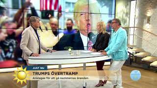 Trumps övertramp - anklagas för att gå nazisternas ärende - Nyhetsmorgon (TV4)