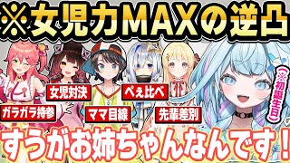すうちゃん初誕生日逆凸が“お姉ちゃん争奪戦”にｗ全員分まとめ【ホロライブ 切り抜き/水宮枢/さくらみこ/大空スバル/天音かなた/ロボ子さん/音乃瀬奏】