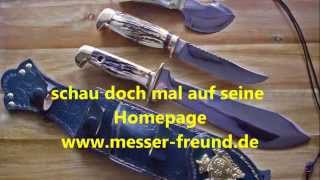 Handgemachte Bowie Messer von Michael Freund Messermacher aus Zwickau in Sachsen deutsch