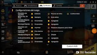 FREE FIRE ; configuracion para zurdos  y hacer mas kill