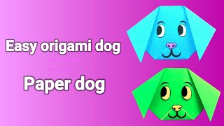 How to make a paper dog tutorial | Easy origami dog | perro de papel | бумажная собака | Paper dog