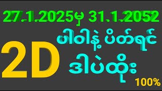 27.1.2025 မှ 31.1.2025ထိ တပတ်စာ  ဒဲ့ ဝမ်းချိန်း