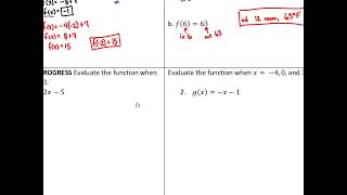 Algebra 1AB: 3.4A - Function Notation