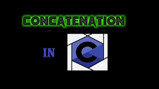 Concatenation of strings | C