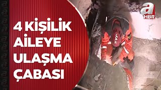 7 katlı binanın enkazında zamanla yarış! Kahramanmaraş'ta 4 kişilik aile ulaşma çabası sürüyor