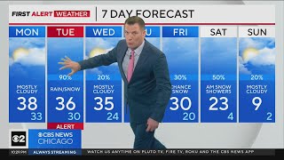 Snow, winter weather moving into Chicago area