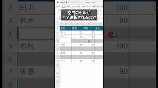 行の一括削除 #excel