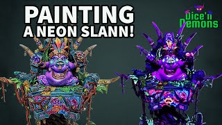 Painting a Fluorescent Slann for the Seraphon/Lizardman for Warhammer Age of Sigmar!