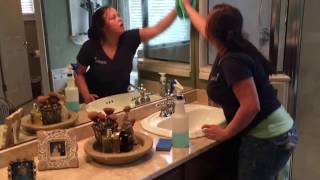 Cleaning a Bathroom