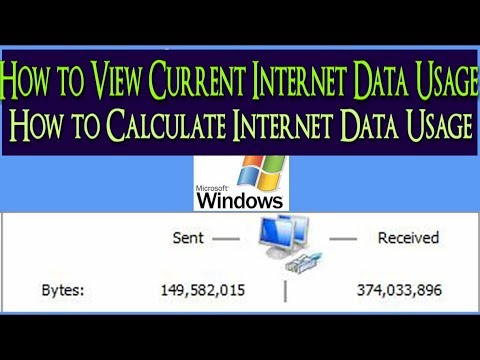 How to View Current Internet Data Usage in Windows 7 How to View Current Internet Data Usage in Windows 7