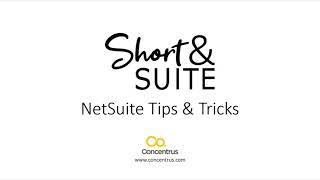 NetSuite Training: Short & Suite: Role Permissions Comparisons