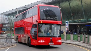 London's Buses in Stratford bus station on 18th January 2025