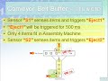 LD 22 - Conveyor Belt with Assembly Buffer - Easy PLC Programming Tutorials for Beginners