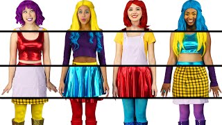 CLOTHING SWITCH UP SUPER POPS ALL MIXED UP OUTFITS CHALLENGE. TOTALLY TV